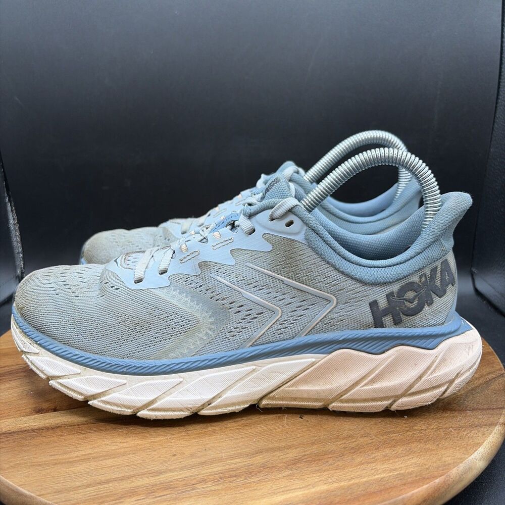 Hoka One One Arahi 5 Womens Size 7.5 B Running Shoes Blue Sneakers 1115012 BFPB